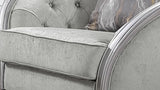 Natalia Transitional Style Chair in Silver finish Wood - Home Elegance USA