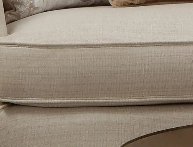 Cora Modern Style Beige Sofa in Gold finish - Home Elegance USA