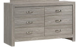 Yasmine White Modern Style Dresser in Gray finish Wood - Home Elegance USA