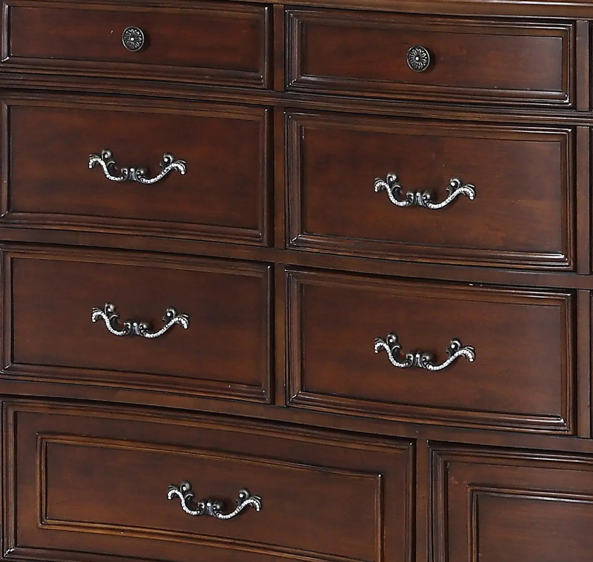 Rosanna Traditional Style Dresser in Cherry finish Wood - Home Elegance USA