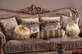 Janet Traditional Style Sofa in Cherry finish Wood - Home Elegance USA