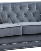Zion Modern Style Gray Sofa with Steel legs - Home Elegance USA