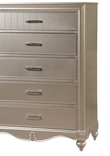 Faisal Transitional Style Chest in Champagne finish Wood - Home Elegance USA