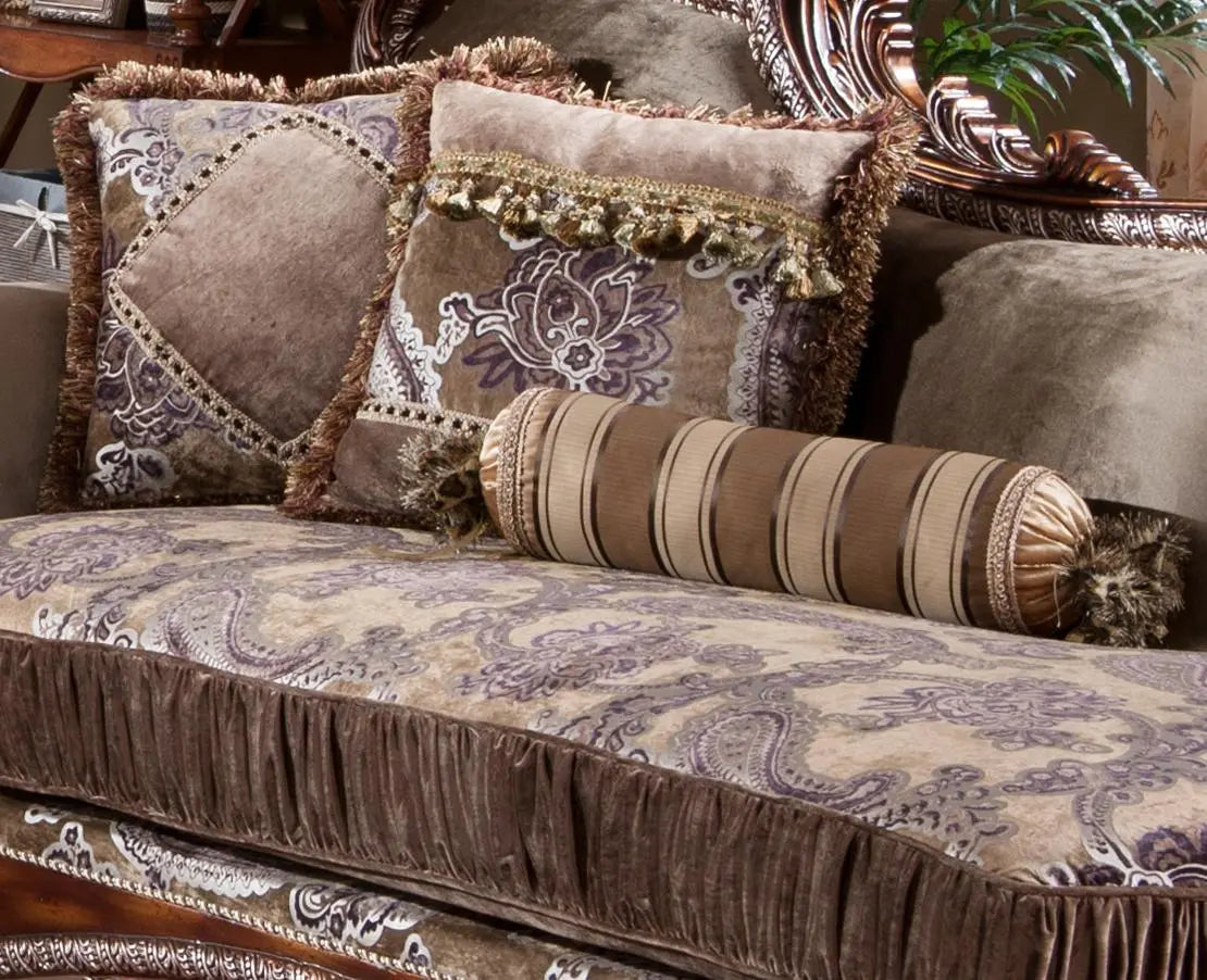 Janet Traditional Style Chaise in Cherry finish Wood - Home Elegance USA