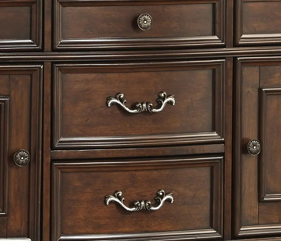 Rosanna Traditional Style Dining Server in Cherry finish Wood - Home Elegance USA