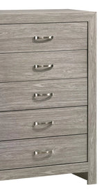 Yasmine White Modern Style Chest in Gray finish Wood - Home Elegance USA