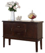 Pam Transitional Style Dining Server In Espresso Finish Wood | Cosmos