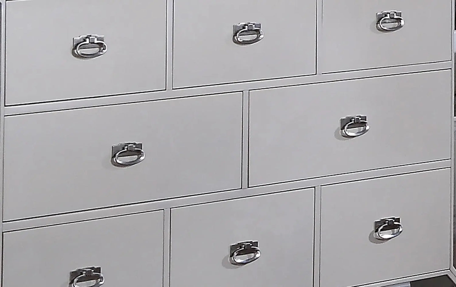 Gloria Contemporary Style Dresser in White finish Wood - Home Elegance USA