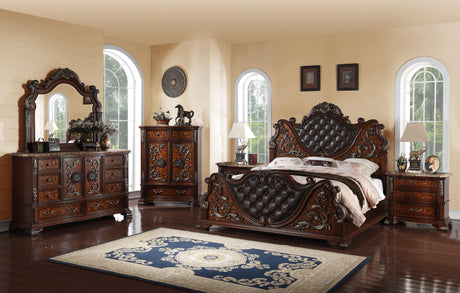 Santa Monica Traditional Style Dresser In Cherry Finish Wood | Cosmos