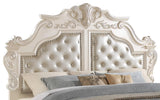 Victoria Traditional Style Queen Bed in Off-White finish Wood - Home Elegance USA