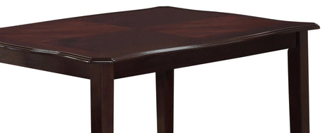 Copper Transitional Style Dining Set In Espresso Finish Wood | Cosmos