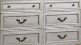 Melrose Transitional Style Dresser in Silver finish Wood - Home Elegance USA