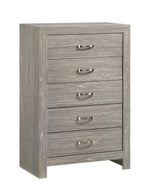 Yasmine White Modern Style Chest in Gray finish Wood - Home Elegance USA