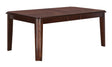 Pam Transitional Style Dining Table In Espresso Finish Wood | Cosmos
