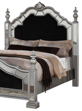 Pamela Transitional Style Queen Bed in Silver finish Wood - Home Elegance USA
