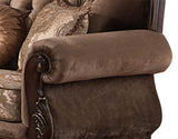 Zoya Traditional Style Loveseat in Cherry finish Wood - Home Elegance USA