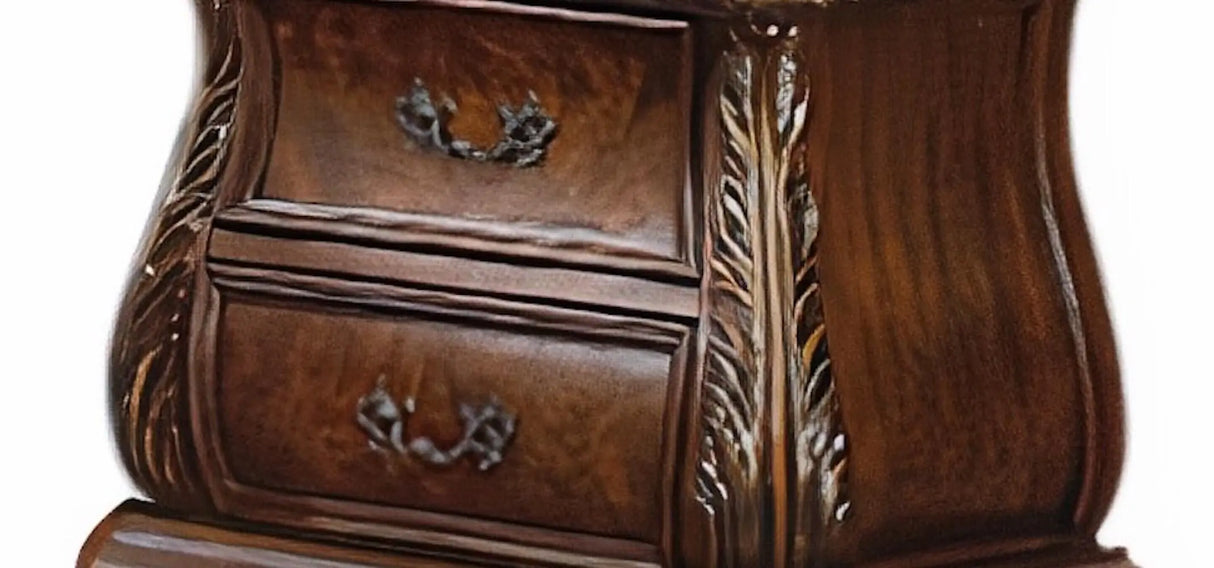Cleopatra Traditional Style Nightstand in Cherry finish Wood - Home Elegance USA