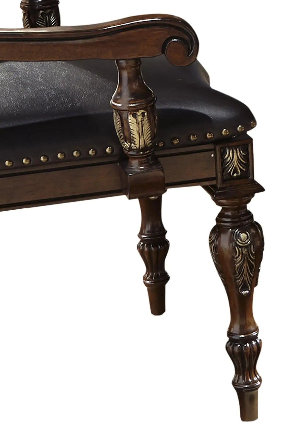 Rosanna Traditional Style Dining Arm Chair in Cherry finish Wood - Home Elegance USA