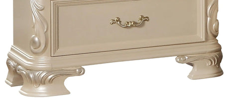 Victoria Traditional Style Nightstand In Off-White Finish Wood | Cosmos