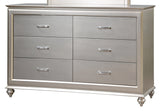 Alia Modern Style Dresser in Silver finish Wood - Home Elegance USA