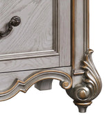 Melrose Transitional Style Nightstand in Silver finish Wood - Home Elegance USA
