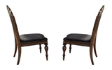 Rosanna Traditional Style Dining Side Chair in Cherry finish Wood - Home Elegance USA