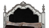 Pamela Transitional Style Queen Bed in Silver finish Wood - Home Elegance USA