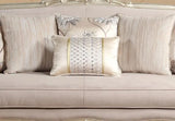 Elanor Traditional Style Loveseat in Champagne finish Wood - Home Elegance USA