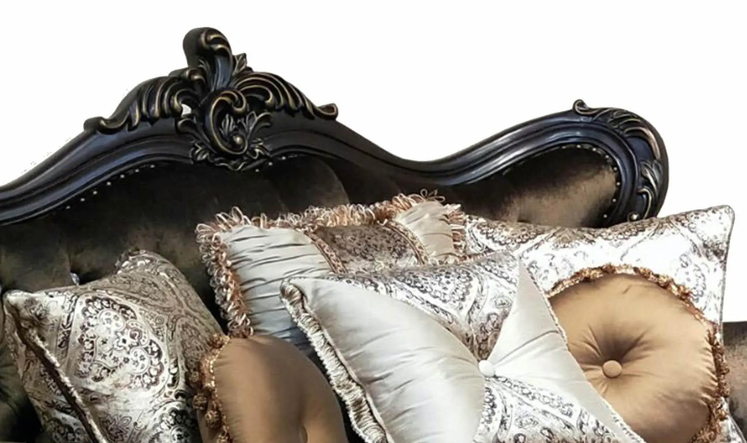 Aroma Traditional Style Loveseat In Cherry Finish Wood | Cosmos | Home Elegance USA