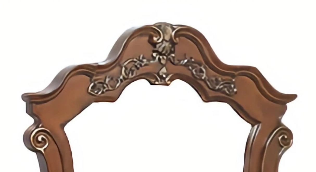 Cleopatra Traditional Style Mirror in Cherry finish Wood - Home Elegance USA