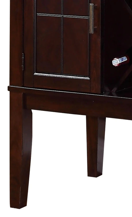 Era Transitional Style Dining Server In Espresso Finish Wood | Cosmos