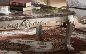 Oprah Traditional Style End Table In Metallic Finish Wood | Cosmos