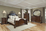 Rosanna Traditional Style Queen Bed in Cherry finish Wood - Home Elegance USA