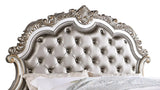 Melrose Transitional Style Queen Bed in Silver finish Wood - Home Elegance USA