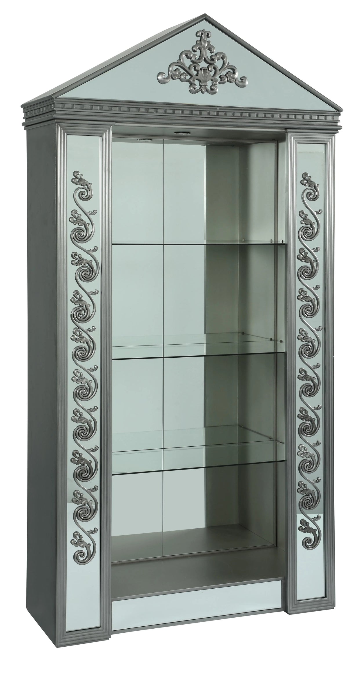 Eros Modern Style Cabinet with Metal Finish - Home Elegance USA