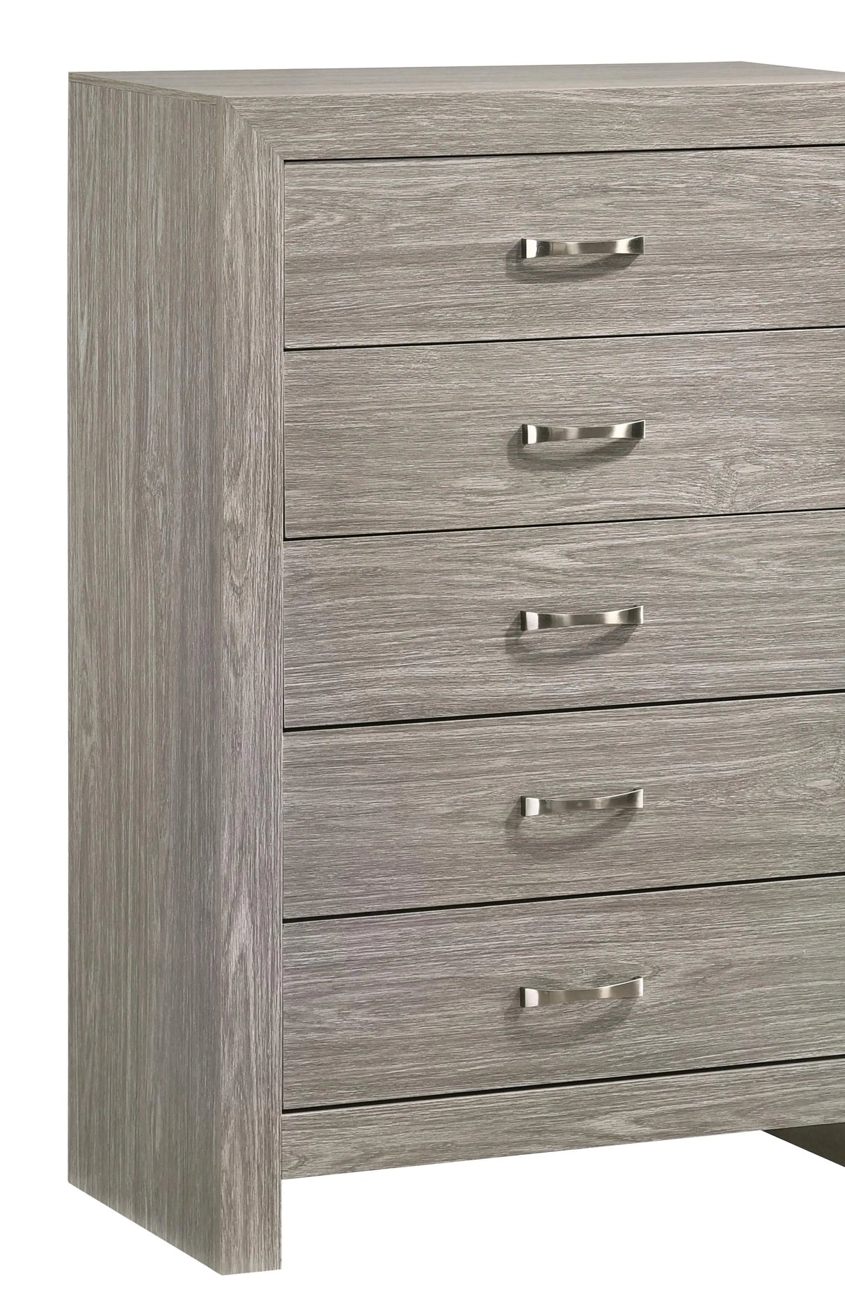 Yasmine White Modern Style Chest in Gray finish Wood - Home Elegance USA