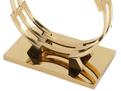 Alisa Modern Style Marble Console Table With Metal Base | Cosmos