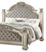 Platinum Traditional Style King Bed in Gold finish Wood - Home Elegance USA