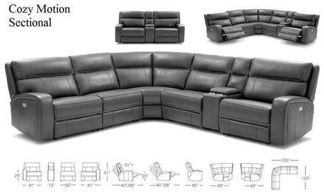 Cozy 6Pc Motion Sectional by J&M Furniture J&M Furniture