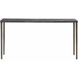Minimalist Console Table Oil Rubbed Bronze Metal Accent | Universal