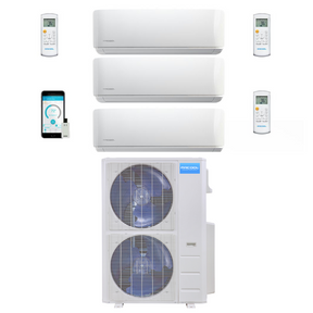 Mrcool Diy Mini Split - 39,000 Btu 3 Zone Ductless Air Conditioner And Heat Pump, Diy-B-348Hp091218