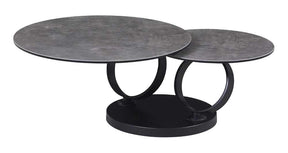 Mc Dallas 3 Piece Occasional Table Set In Black - 18889-Ct-Et | J&M