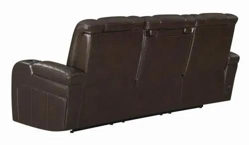 Delangelo Contemporary Double Reclining Power Sofa By Coaster Furniture - Home Elegance USA