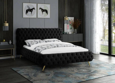 Delano Velvet Platform Bed by Meridian Furniture Meridian Furniture