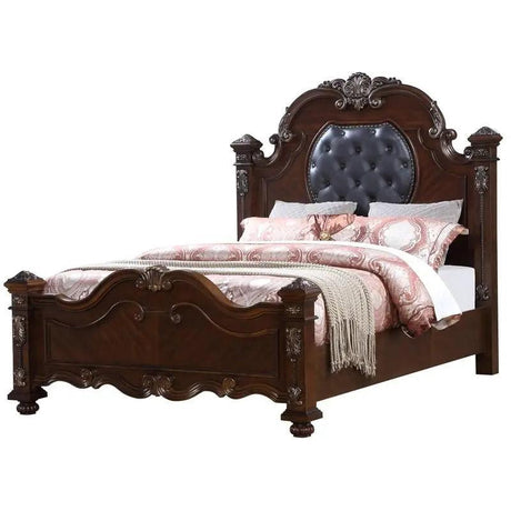 Destiny 6Pc Traditional Bedroom Set in Cherry Finish by Cosmos Furniture Cosmos Furniture