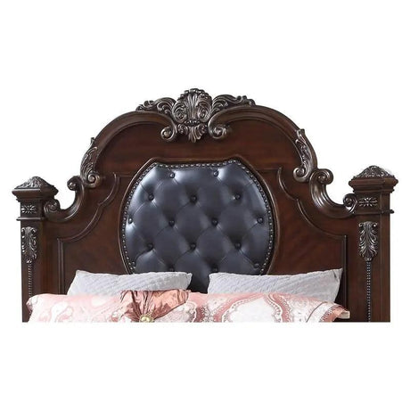 Destiny 6Pc Traditional Bedroom Set in Cherry Finish by Cosmos Furniture Cosmos Furniture