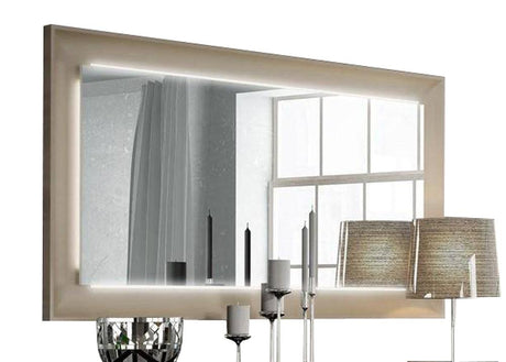 Argentina Mirror With Light In High Gloss Lacquer - Argentinamirror | ESF | Home Elegance USA