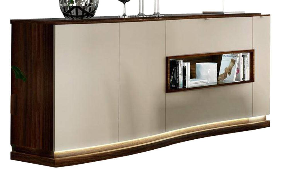 Argentina Buffet With Mirror In High Gloss Lacquer - Argentinabuffet - Mirror | ESF | Home Elegance USA