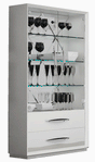 Carmen 2 Door White Curio - Carmen2Dcuriowhit | ESF