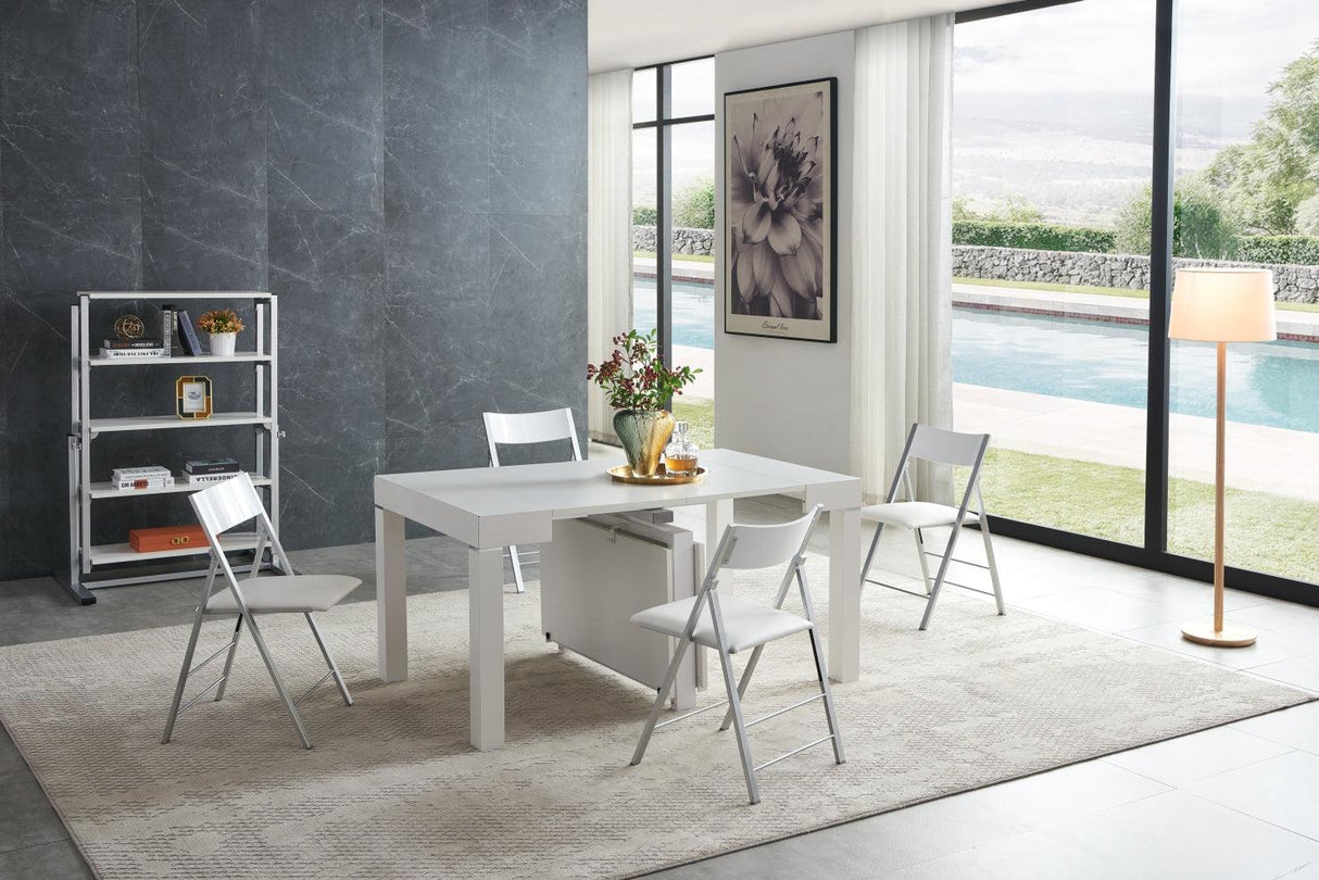 Esf Furniture - Extravaganza 2241 Dining Table Transformer In Mat - 2241Table
